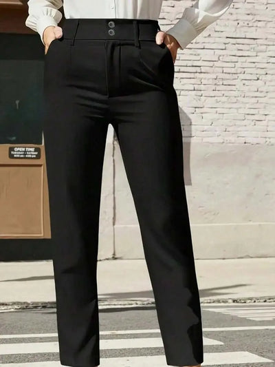 Casual high waist trousers