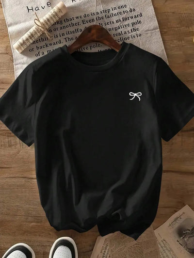 Bow knit T-shirt